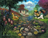 Mickey Mouse Art Mickey Mouse Art Mickey's Koi Pond